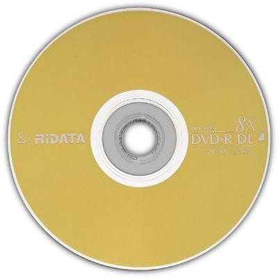 Ridata Dvd R Dl Printable Blank Optical Media Disc Pcs Spindle Pack