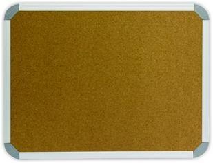 1000 x 1000mm  Aluminium Frame Felt Info Board - Cork 