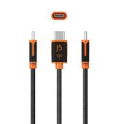 JUCX25L30 100W 3M Male Type-C to Male Type-C Sync & Charging Cable