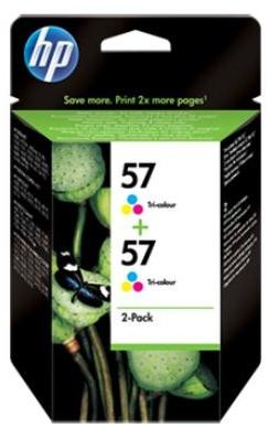 HP 57 Tri-color Ink Cartridge Twin Pack | nivo.co.za