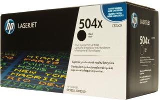 504X High Yield Black LaserJet Toner Cartridge (CE250X) 