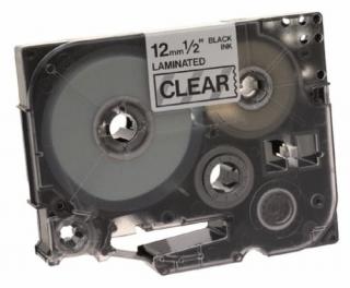 TZ131 Black on Clear Labeling Tape 
