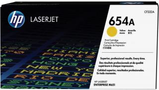 654A Yellow LaserJet Toner Cartridge (CF332A) 