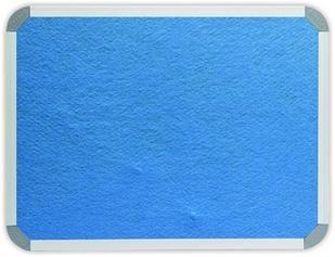 600 x 450mm Aluminium Frame Felt Info Board - Sky Blue 