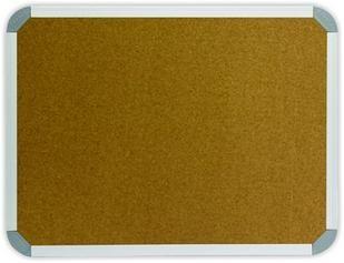 600 x 450mm Aluminium Frame Felt Info Board - Cork 