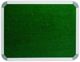 900 x 900mm  Aluminium Frame Felt Info Board - Green 