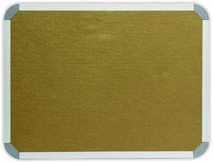 900 x 900mm  Aluminium Frame Felt Info Board - Beige 