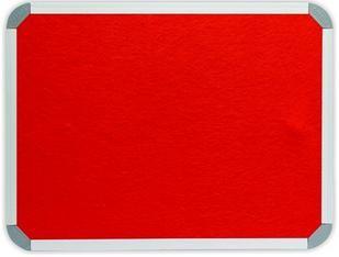 900 x 600mm  Aluminium Frame Felt Info Board - Burnt Orange 