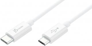 JUCX09 USB 2.0 Type-C to Micro-B 180cm Charging Cable - White 