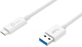 JUCX06 USB 3.1 Type-A to Type-C 90cm Charging Cable - White 