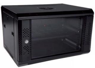 6U Wall/Floor Server Cabinet - Black 