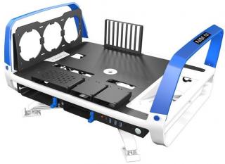 X-Frame 2.0 Test Bench Open Air Chassis - White & Blue 