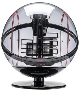 WinBot Transparent Sphere Chassis - Black & Red 