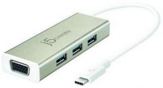 JCH411 USB 3.1 Type-C 3-Port HUB with VGA 