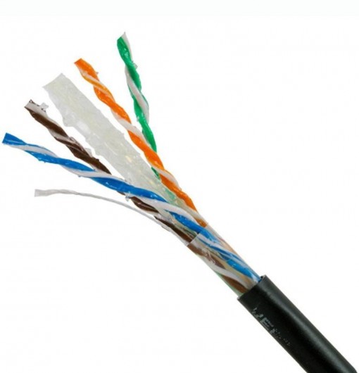 Unbranded CAT6 500m Solid UTP GEL Filled Cable - Black - Roll | nivo.co.za