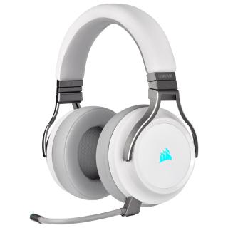 Virtuoso RGB Wireless High-Fidelity 7.1 Surround Gaming Headset - White & Silver 