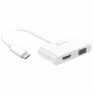 JCA174 USB-C to Dual HDMI & VGA Multi-Display Adapter 