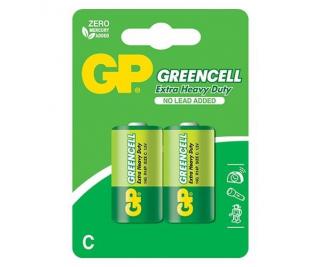 Greencell Carbon Zinc C Batteries - 2 Pack 