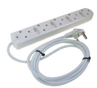 5 Meter 5 Port Multi-Plug with 4 x type C Ports 