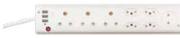 8 Port Multi-Plug with 3 x USB Ports