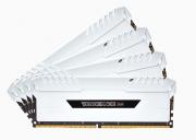 Vengeance RGB 4 x 8GB 3200MHz DDR4 Desktop Memory Kit - White with RGB LED (CMR32GX4M4C3000C15W)