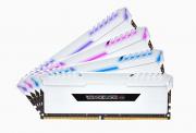 Vengeance RGB 4 x 8GB 3200MHz DDR4 Desktop Memory Kit - White with RGB LED (CMR32GX4M4C3000C15W)