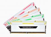 Vengeance RGB 4 x 8GB 3200MHz DDR4 Desktop Memory Kit - White with RGB LED (CMR32GX4M4C3000C15W)