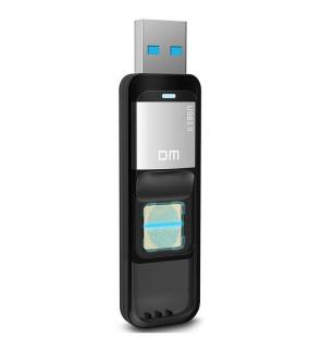 128GB USB 3.0 Fingerprint Encryption Flash Drive - Black 