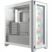 iCUE 4000X Tempered Glass Mid Tower Chassis - White