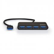 4 Port USB3.0 Hub - Black