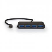 USB Type-C to 4 x USB3.0 Port Hub -Black