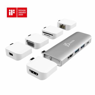 UltraDrive Kit JCD389 USB-C 11-in-1 Multi-Display Modular Dock 