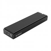 M2PF-C3 M.2 NGFF USB3.1 Type-C Solid State Drive Enclosure - Black