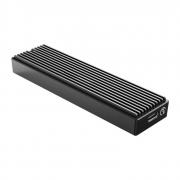 M2PF-C3 M.2 NGFF USB3.1 Type-C Solid State Drive Enclosure - Black