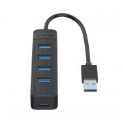 TWU3-4A 4 Port USB 3.0 Hub - Black