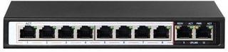 AI 10 Port PoE+ Switch with 8-port PoE+ and 2x 1G Uplink Ports 