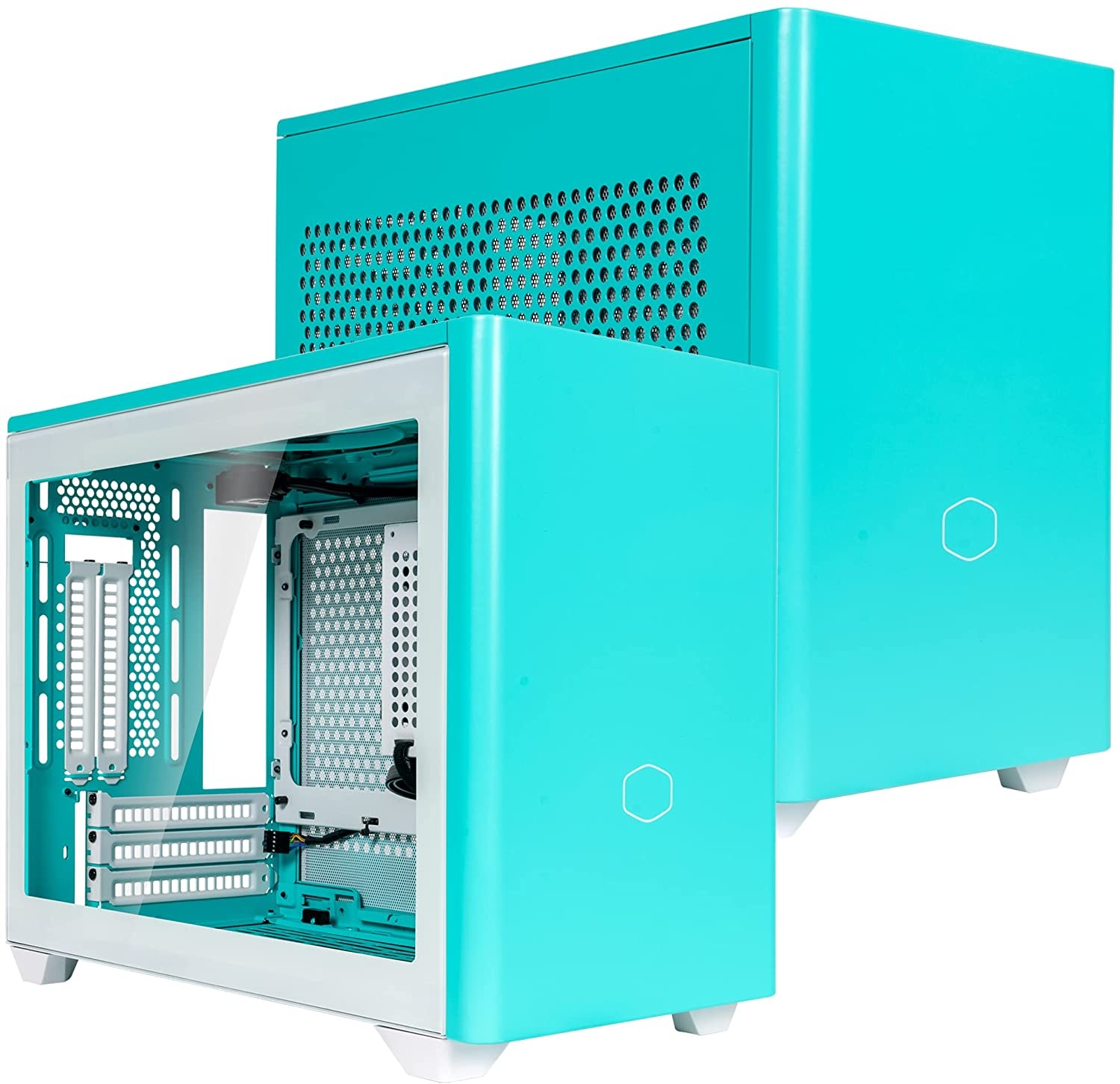 MasterBox NR200P Mini ITX Chassis - Caribbean Blue | nivo.co.za