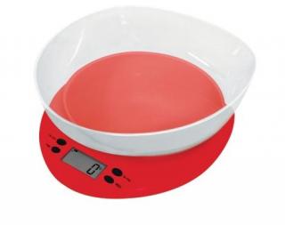 Kitchen Scale with Clear Bowl - Fresco (Red) 