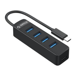 USB Type C to 4x USB3.0 Hub - Black 