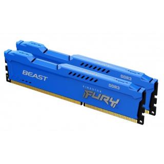 Fury Beast Blue 2 x 4GB 1600MHz DDR3 Desktop Memory Kit - Blue (KF316C10BK2/8) 