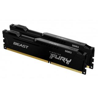 Fury Beast Black 2 x 4GB 1866MHz DDR3 Desktop Memory Kit - Black (KF318C10BBK2/8) 