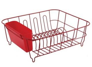 Catania 301 1 Tier Dish Drainer - Red 