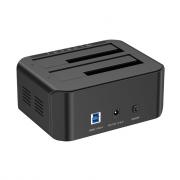 Y-3032 USB 3.0 to SATA Dual Bay Docking Station - Black