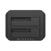 Y-3032 USB 3.0 to SATA Dual Bay Docking Station - Black