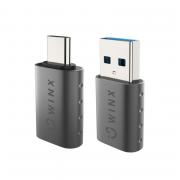 Link Simple Type-C to USB And USB to Type-C Combo Adapters - Black