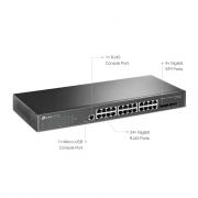 JetStream TL-SG3428 V2 24-Port L2+ Rack Mount Managed Gigabit Switch with 4 x SFP Ports