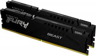 Fury Beast Black 2 x 16GB 6000MHz DDR5 Desktop Memory Kit - Black (KF560C40BBK2-32) 