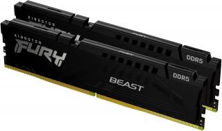 Fury Beast Black 2 x 8GB 6000MHz DDR5 Desktop Memory Kit - Black (KF560C40BBK2-16) 