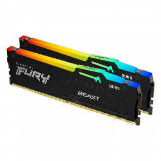 Fury Beast RGB 2 x 8GB 6000MHz DDR5 Desktop Memory Kit - Black (KF560C40BBAK2-16) 