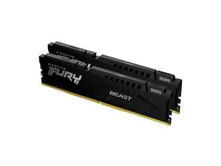 Fury Beast Black 2 x 8GB 5600MHz DDR5 Desktop Memory Kit - Black (KF556C40BBK2-16) 